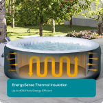 Lay-Z-Spa New York Hot Tub, Summer Energy-Saving Relaxation